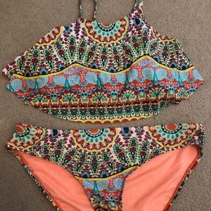 multi color bikini